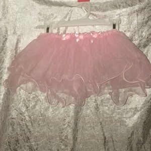 Girls Ballet Sheer Skirt Tutu Pale Pink Small 6